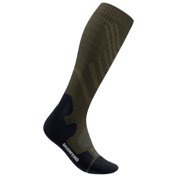 Bauerfeind Sports - Outdoor Merino Compression Socks - Kompressionssocken Gr 38-41 - L: 41-46 cm oliv von Bauerfeind Sports