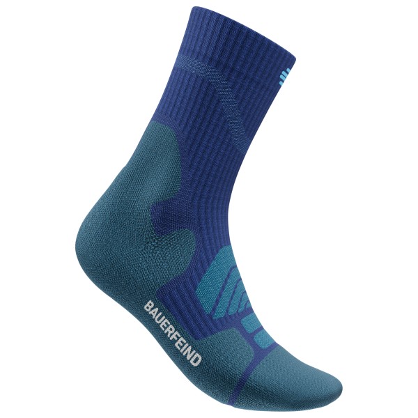 Bauerfeind Sports - Outdoor Merino Mid Cut Socks - Wandersocken Gr 38-41 blau von Bauerfeind Sports