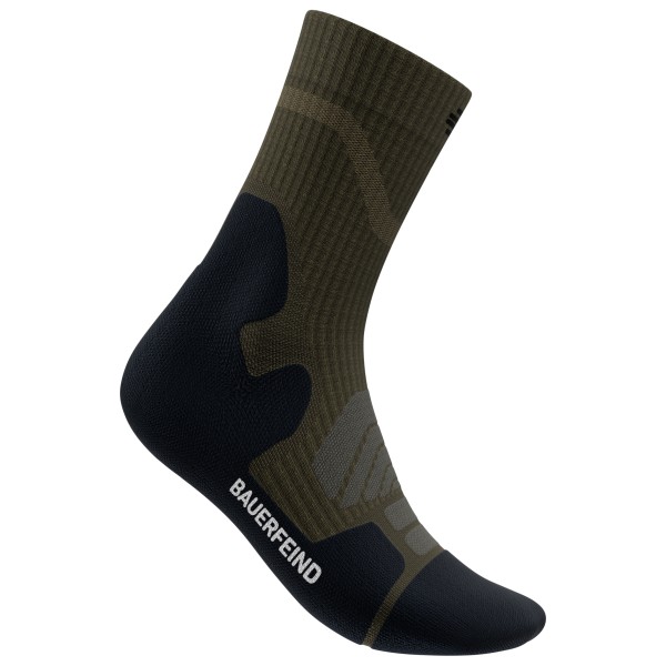 Bauerfeind Sports - Outdoor Merino Mid Cut Socks - Wandersocken Gr 38-41 schwarz von Bauerfeind Sports