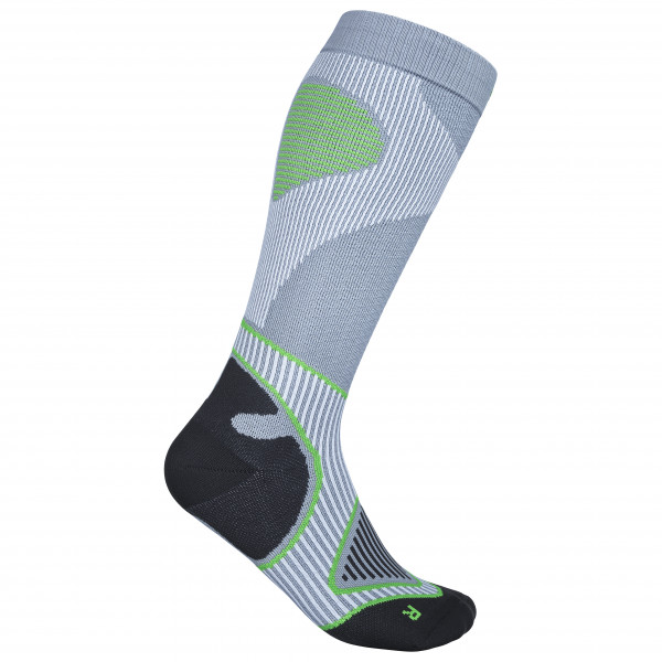 Bauerfeind Sports - Outdoor Performance Compression Socks - Kompressionssocken Gr 38-40 - L: 41-46 cm;38-40 - XL: 46-51 cm;44-46 - S: 31-36 cm grau von Bauerfeind Sports