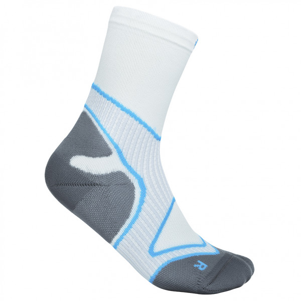 Bauerfeind Sports - Run Performance Mid Cut Socks - Laufsocken Gr 38-40;41-43;44-46 blau;schwarz von Bauerfeind Sports