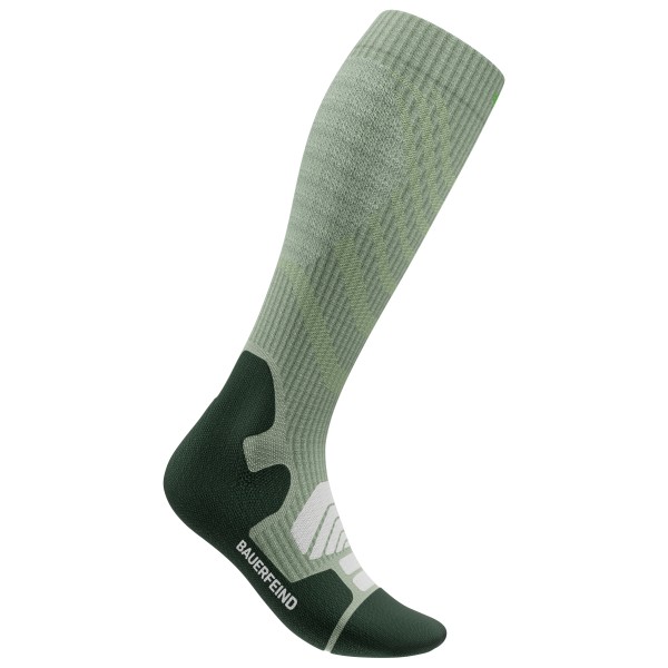 Bauerfeind Sports - Women's Outdoor Merino Compression Socks - Kompressionssocken Gr 35-38 - M: 36-41 cm grün von Bauerfeind Sports