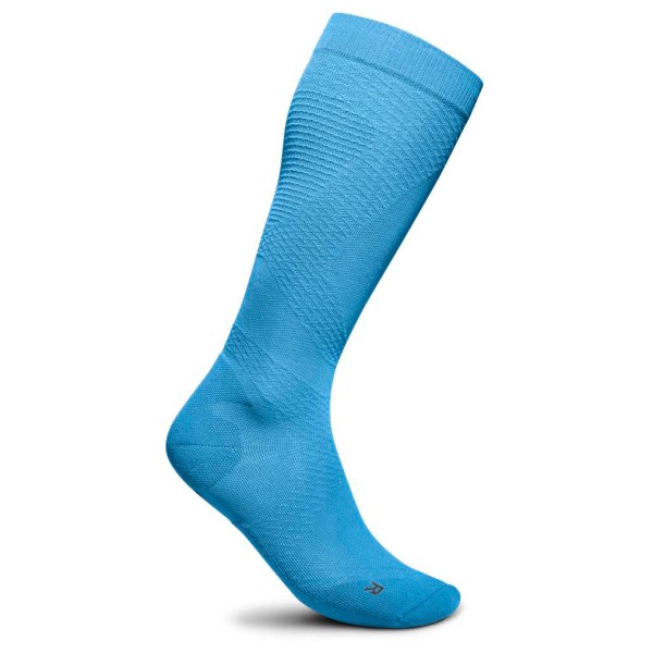 Bauerfeind Sports - Women's Run Ultralight Compression Socks - Kompressionssocken Gr 35-37 - L: 41-46 cm;35-37 - M: 36-41 cm;35-37 - S: 31-36 cm;35-37 - XL: 46-51 cm;38-40 - L: 41-46 cm;38-40 - M: 36-41 cm;38-40 - S: 31-36 cm;38-40 - XL: 46-51 cm;41-43 - L: 41-46 cm;41-43 - M: 36-41 cm;41-43 - S: 31-36 cm;41-43 - XL: 46-51 cm blau;gelb;rosa;schwarz;weiß/grau von Bauerfeind Sports