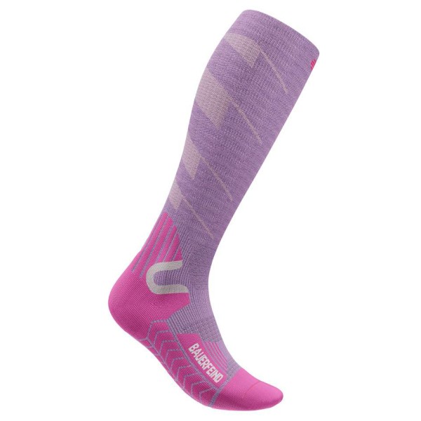 Bauerfeind Sports - Women's Ski Touring Compression Socks - Skisocken Gr 43-46 - S: 31-36 cm rosa von Bauerfeind Sports