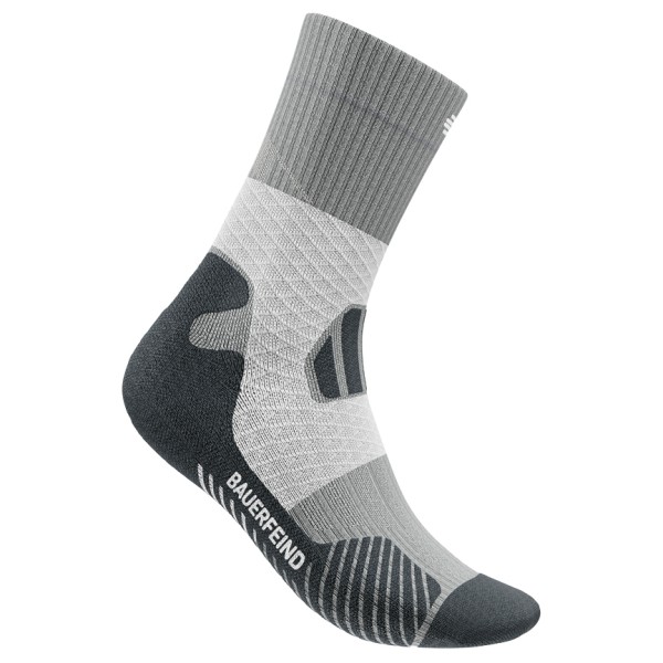 Bauerfeind Sports - Women's Trail Run Mid Cut Socks - Laufsocken Gr 39-42 grau von Bauerfeind Sports