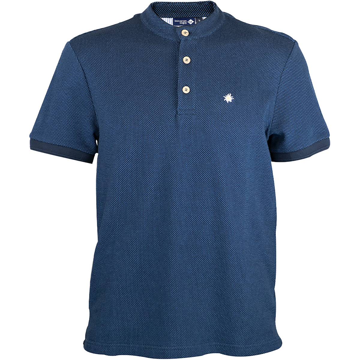 Bavarian Caps Herren Edelweiß Feinstrick Polo T-Shirt Bavarian Caps Herren Edelweiß Feinstrick Polo T-Shirt von Bavarian Caps