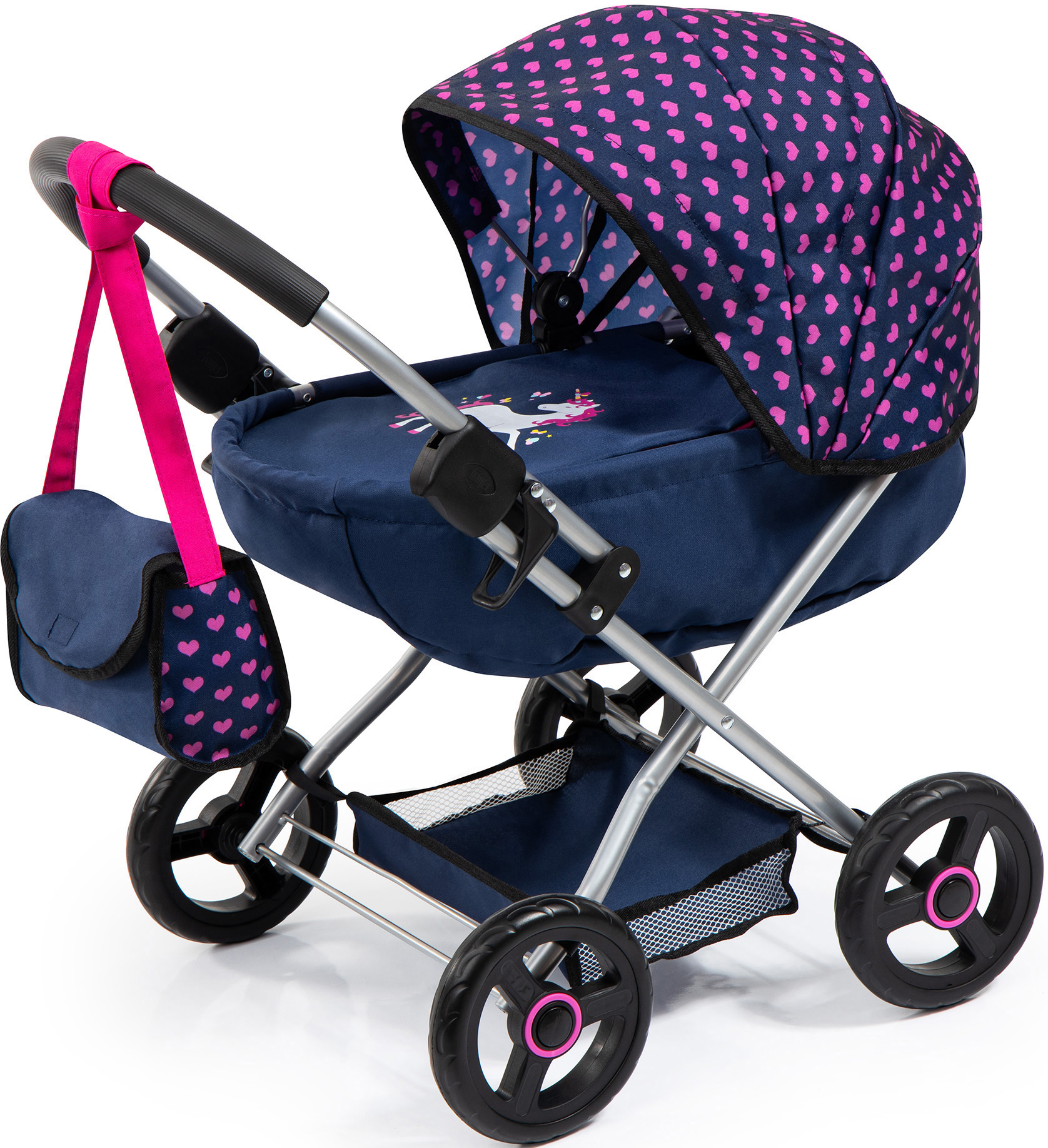 Bayer Puppenwagen »Cosy, blau/Einhorn«, mit Wickeltasche Bayer Puppenwagen »Cosy, blau/Einhorn«, mit Wickeltasche von Bayer
