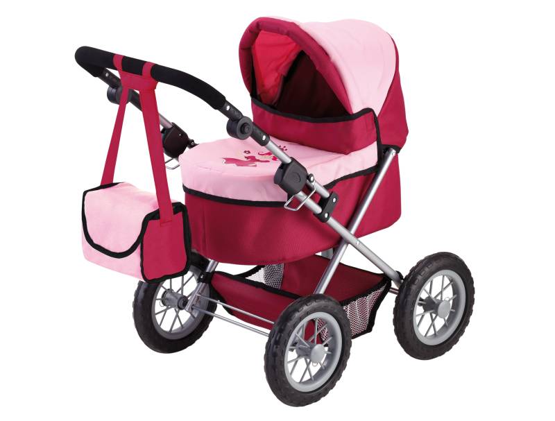 Bayer Puppenwagen »Trendy, Prinzessin rot/rosa«, inkl. Wickeltasche von Bayer