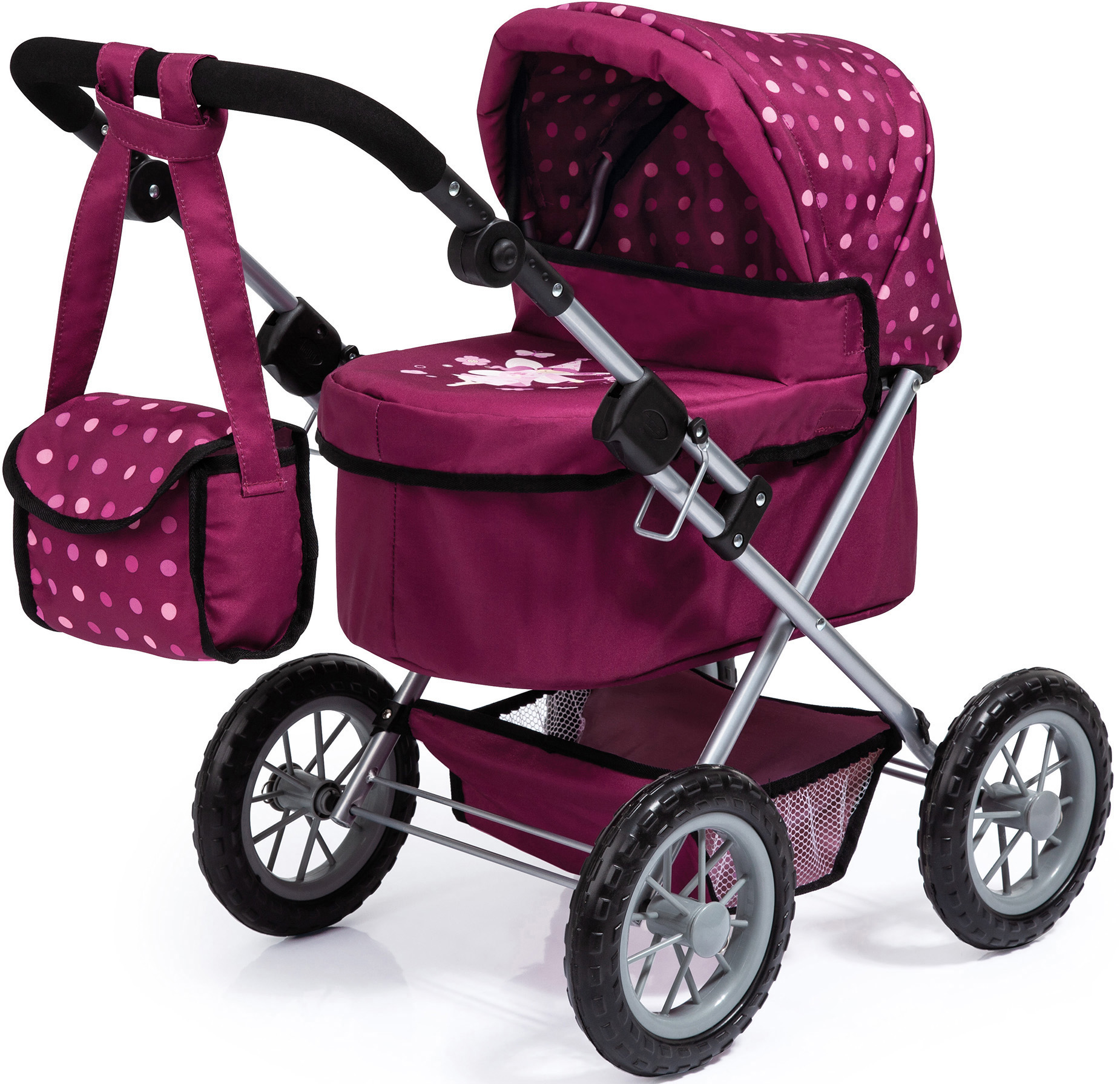 Bayer Puppenwagen »Trendy, bordeaux«, mit Wickeltasche Bayer Puppenwagen »Trendy, bordeaux«, mit Wickeltasche von Bayer