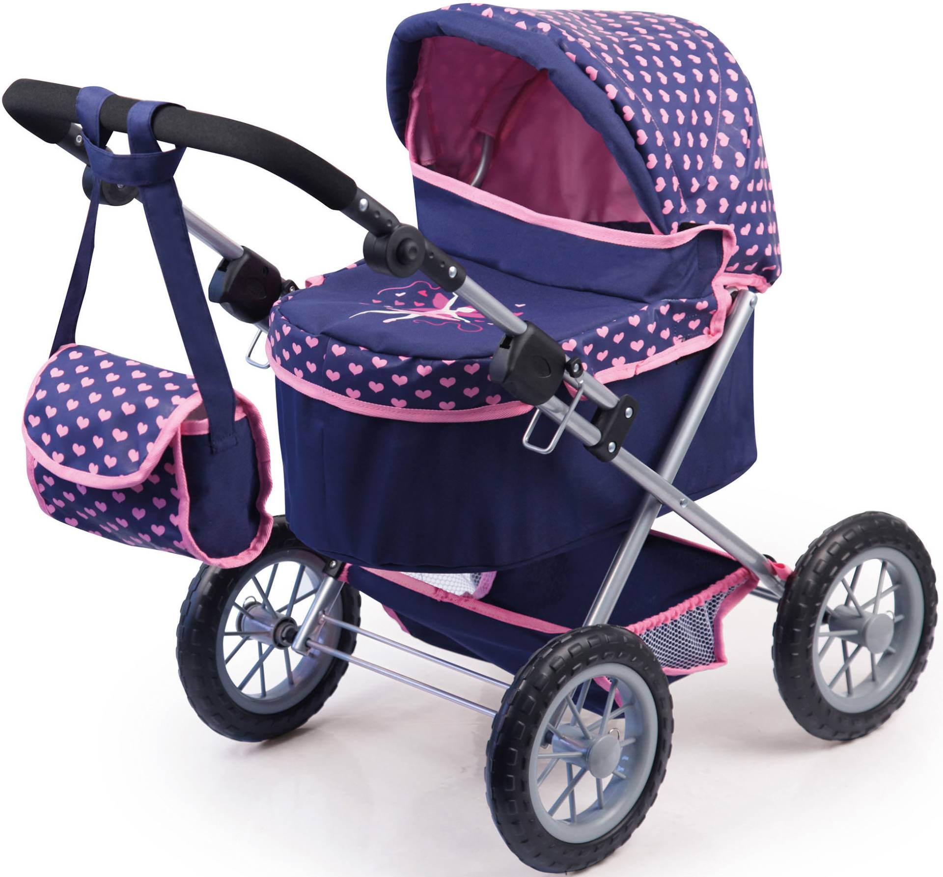 Bayer Puppenwagen »Trendy, dunkelblau«, mit Wickeltasche Bayer Puppenwagen »Trendy, dunkelblau«, mit Wickeltasche von Bayer