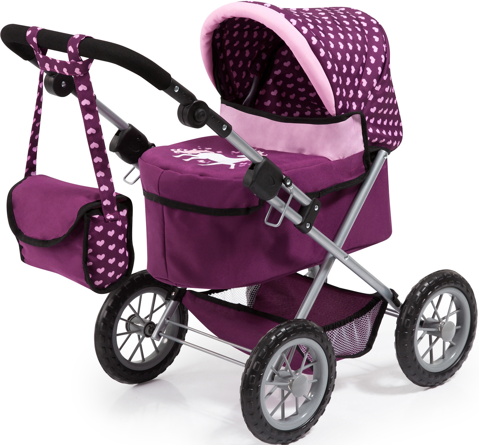 Bayer Puppenwagen »Trendy, pflaume«, mit Wickeltasche Bayer Puppenwagen »Trendy, pflaume«, mit Wickeltasche von Bayer