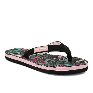 Beach Mountain Flower Power Mädchen Flip Flop Schwarz von Beach Mountain