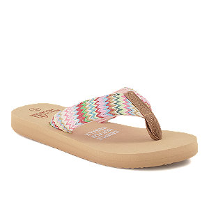 Beach Mountain Raffia Mädchen Flip Flop Braun von Beach Mountain