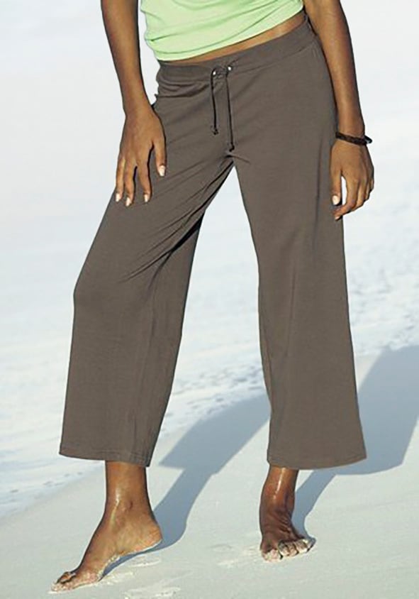 Beachtime 7/8-Strandhose, aus weichem Jersey, Wide-Leg, Jogginghose, Relaxhose von Beachtime