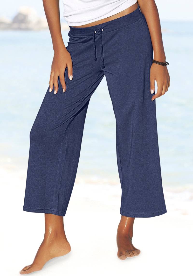 Beachtime 7/8-Strandhose, aus weichem Jersey, Wide-Leg, Jogginghose, Relaxhose von Beachtime