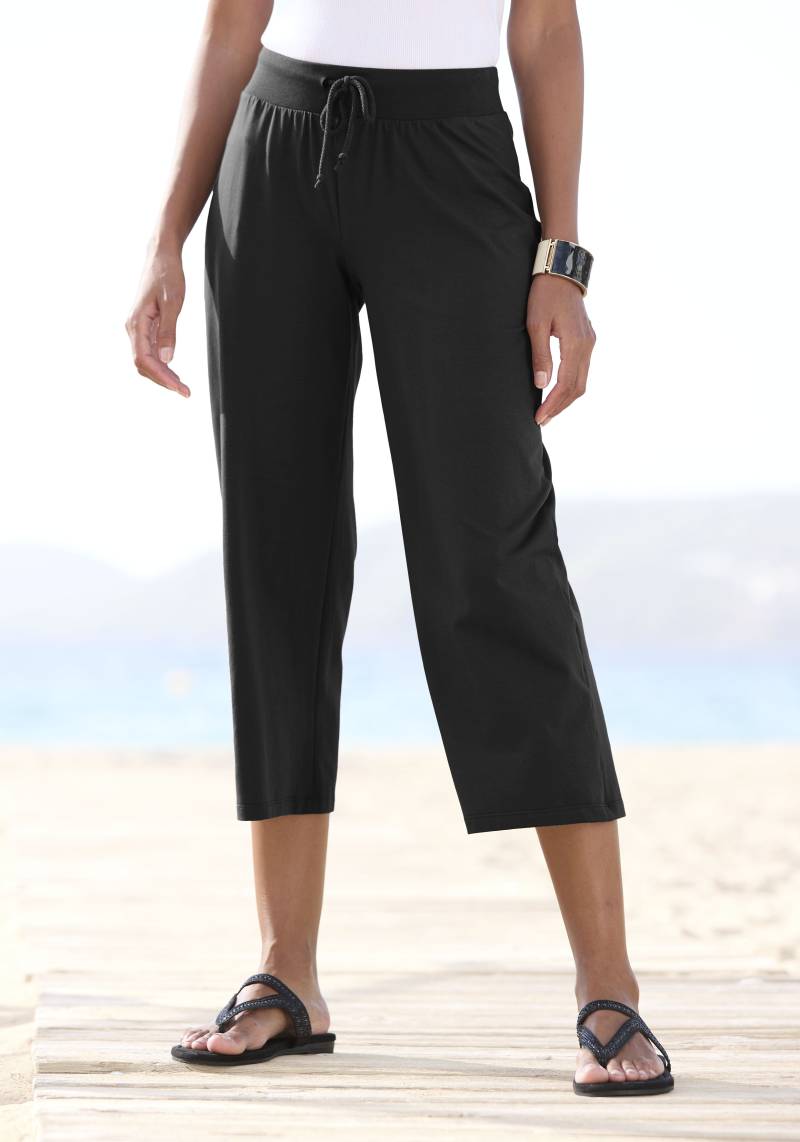 Beachtime 7/8-Strandhose, aus weichem Jersey, Wide-Leg, Jogginghose, Relaxhose von Beachtime