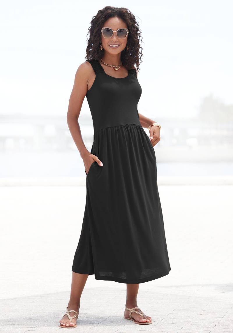 Beachtime Jerseykleid, mit Taschen, knielanges Sommerkleid, Strandkleid, Basic von Beachtime