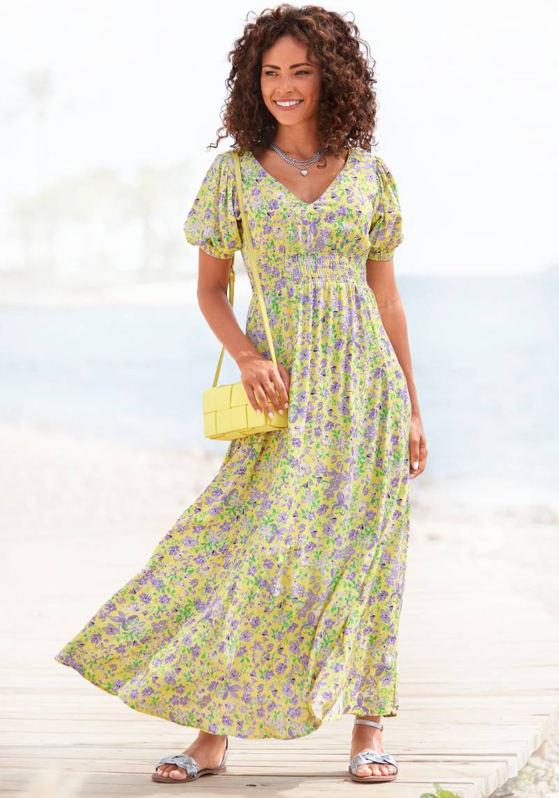 Beachtime Maxikleid, mit kleinem Blumendruck von Beachtime