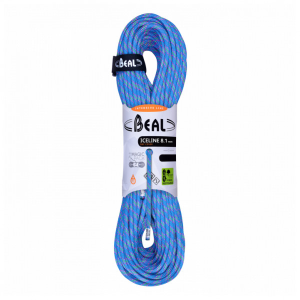 Beal - Ice Line 8,1 mm - Halbseil Gr 60 m blau;rosa von Beal