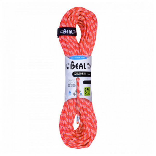 Beal - Ice Line Golden Dry 8,1 mm - Halbseil Gr 2 x 50 m;2 x 60 m;60 m bunt;weiß von Beal