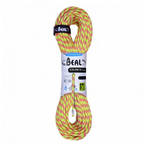 Beal - Ice Line Golden Dry 8,1 mm - Halbseil Gr 2 x 50 m bunt von Beal