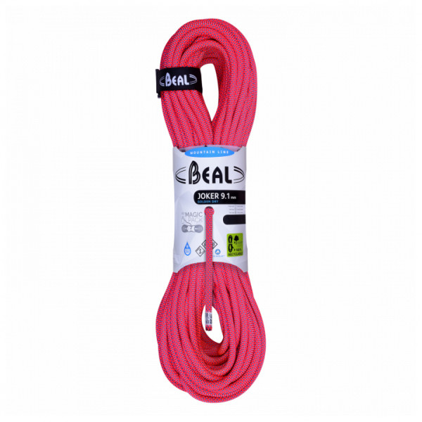 Beal - Joker 9,1 mm Golden Dry - Einfachseil Gr 80 m rosa von Beal