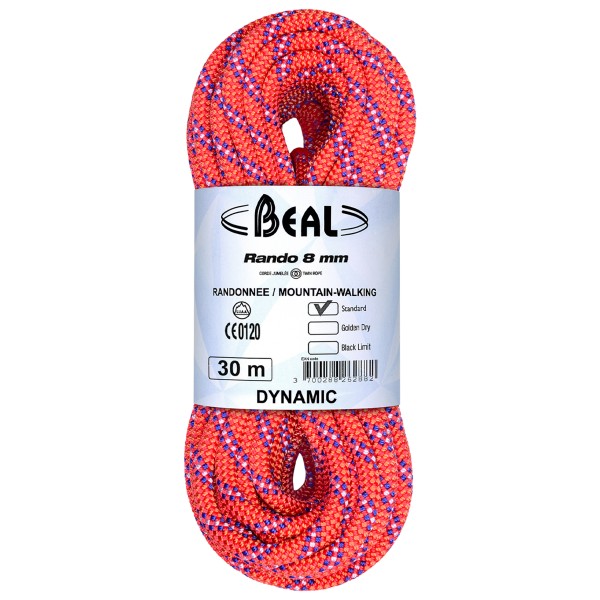 Beal - Rando 8 mm - Zwillingsseil Gr 20 m bunt von Beal