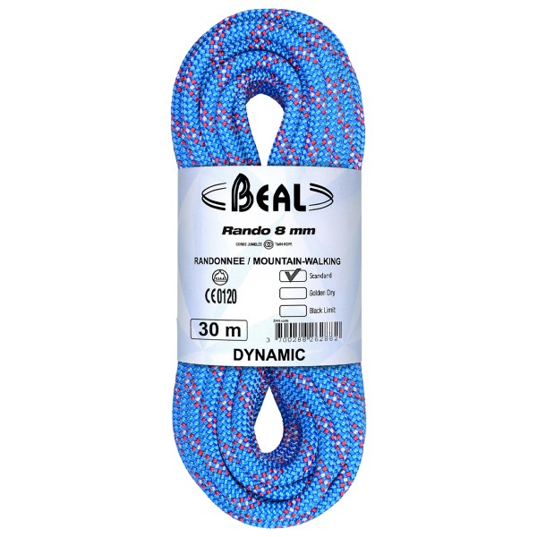 Beal - Rando 8 mm - Zwillingsseil Gr 30 m blau von Beal