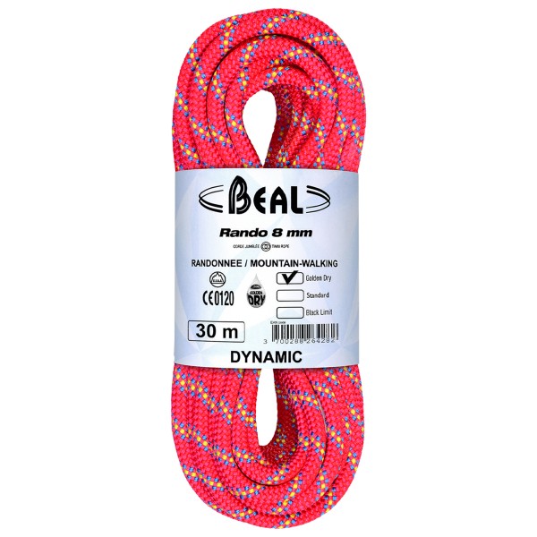 Beal - Rando Golden Dry 8 mm - Zwillingsseil Gr 20 m bunt von Beal