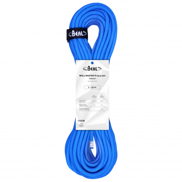 Beal - Wallmaster - Indoorseil Gr 20 m;30 m;40 m;50 m blau;lila/weiß;rot von Beal