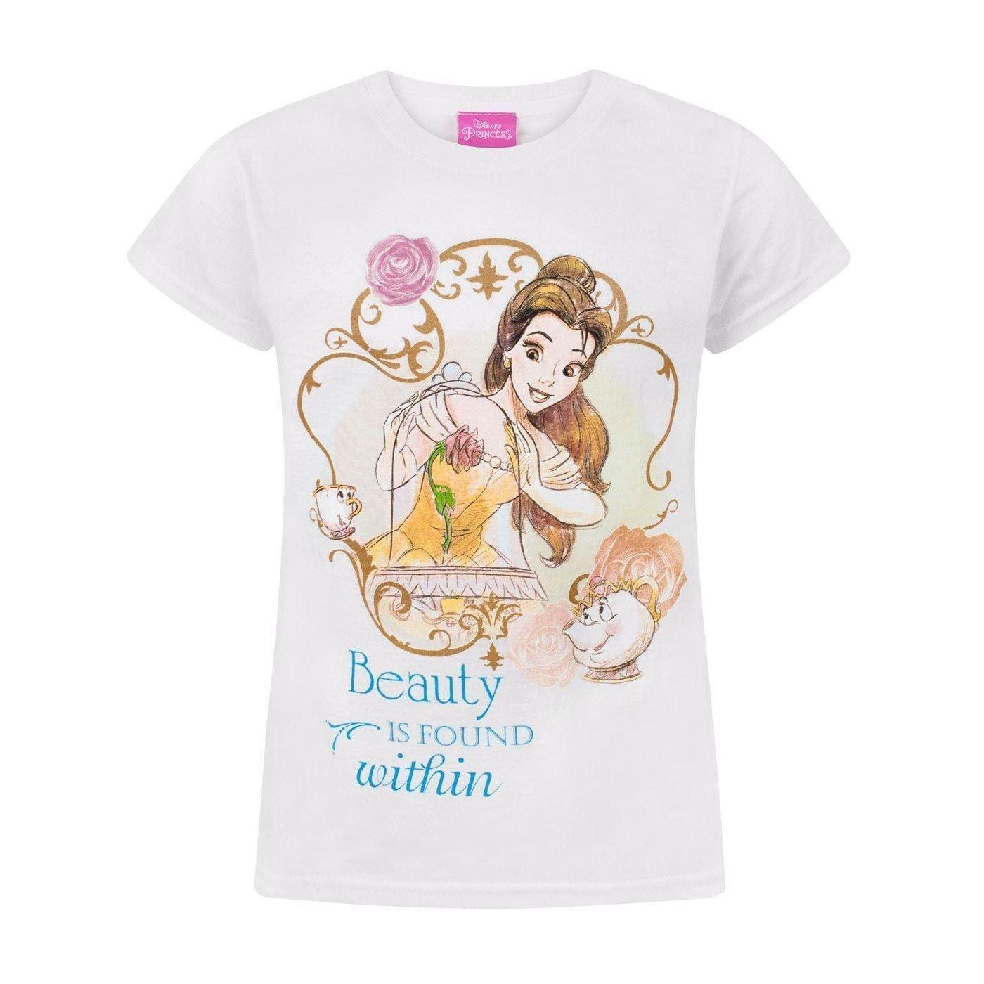 Beauty And The Beast - is Found Within TShirt, 146/152, Weiss von Beauty And The Beast