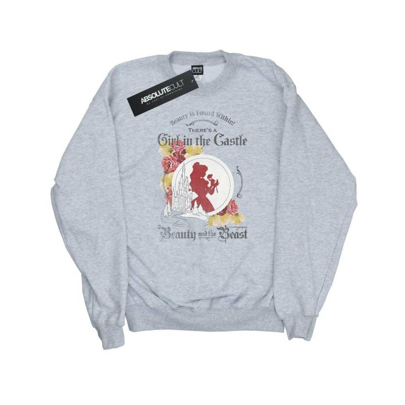 Girl In The Castle Sweatshirt Damen Grau L von Beauty And The Beast