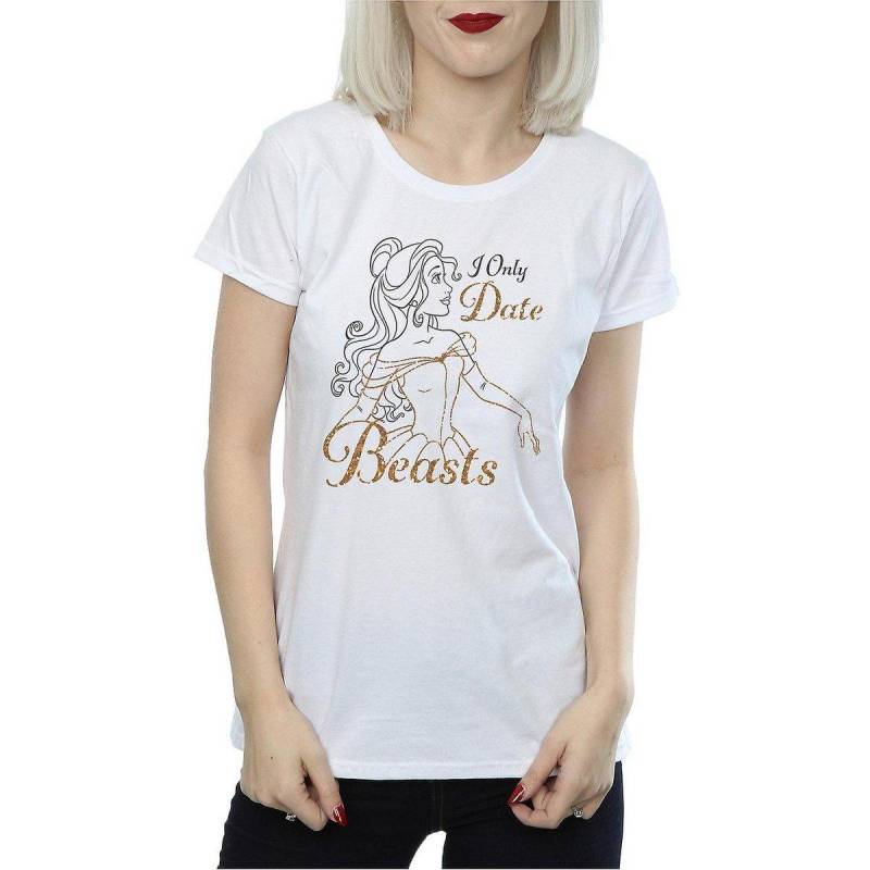 I Only Date Beasts Tshirt Damen Weiss M von Beauty And The Beast