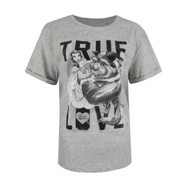 True Love Tshirt Damen Grau M von Beauty And The Beast