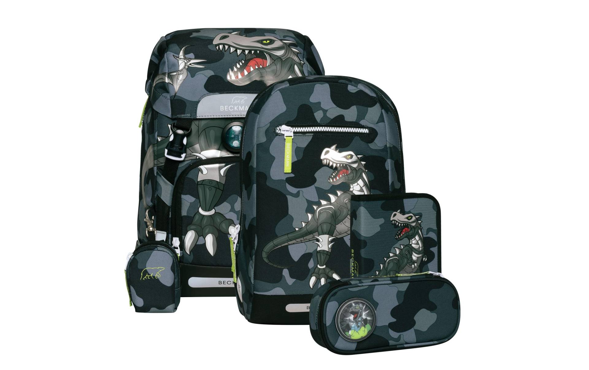 Beckmann Schulrucksack »Classic Set Camo Rex 6-teilig« von Beckmann