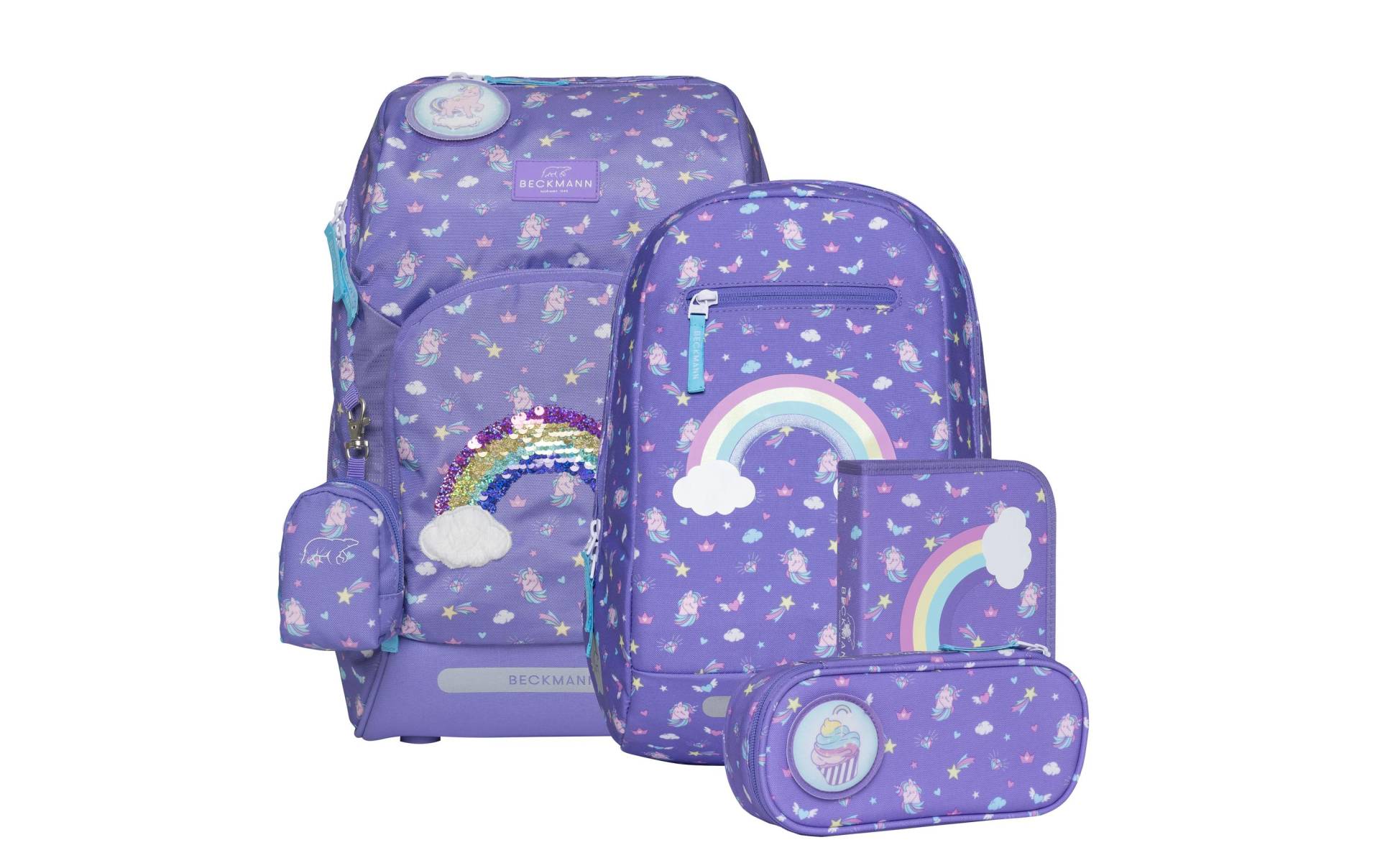 Beckmann Schulrucksack »Regenbogen«, 1.9 kg gilt für das komplette Set. Beckmann Schulrucksack »Regenbogen«, 1.9 kg gilt für das komplette Set. von Beckmann