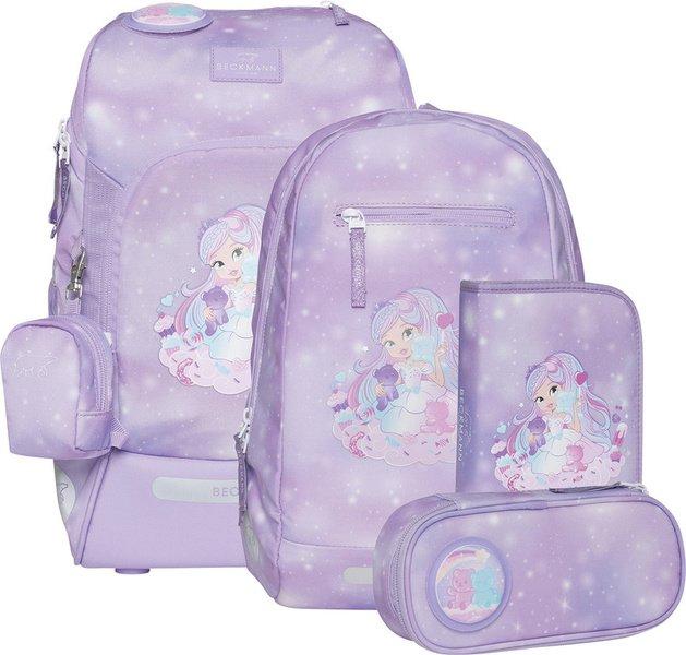 Beckmann - Schulrucksack Active Air FLX 6-teiliges Set, One Size, Violett von Beckmann