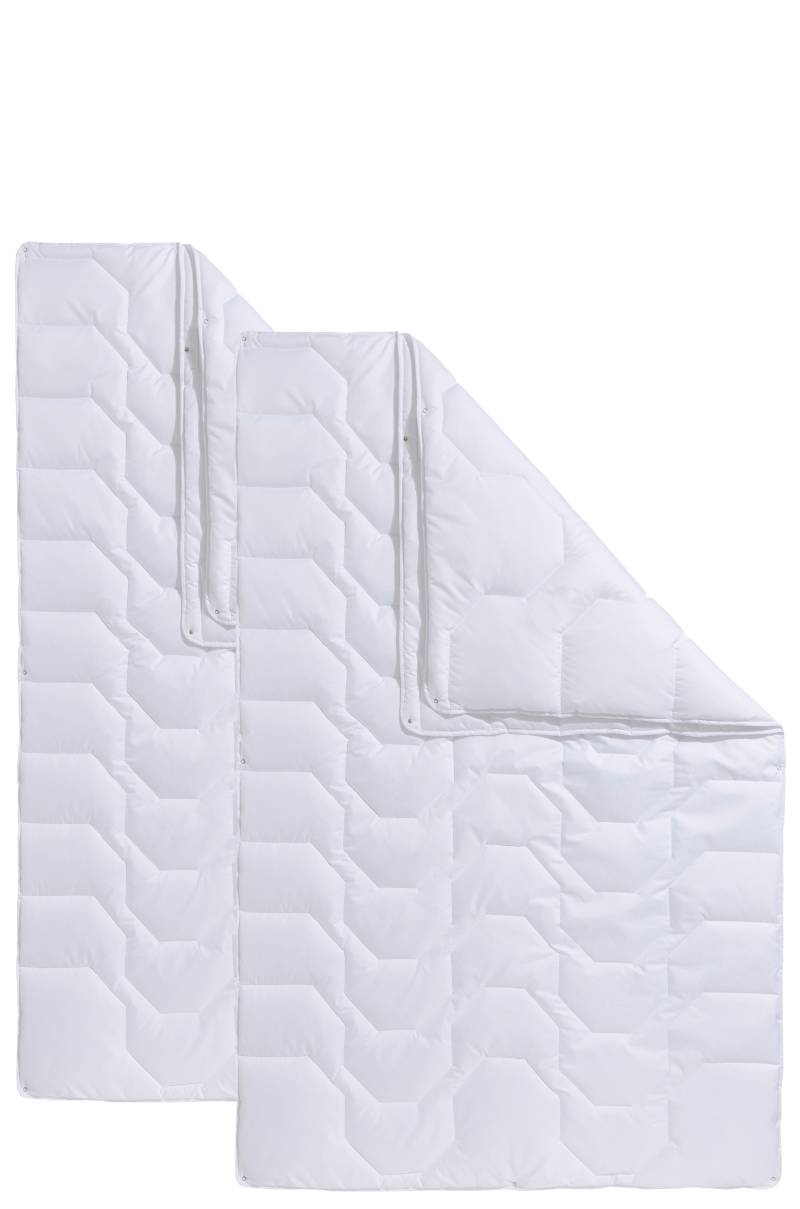 Beco Kunstfaserbettdecke »Bettdecken-Set Rügen, 135x200 oder 155x220 cm, Sommer oder Winter«, 4-Jahreszeiten, Füllung Polyester, Bezug Microfaser, (2 St.) von Beco