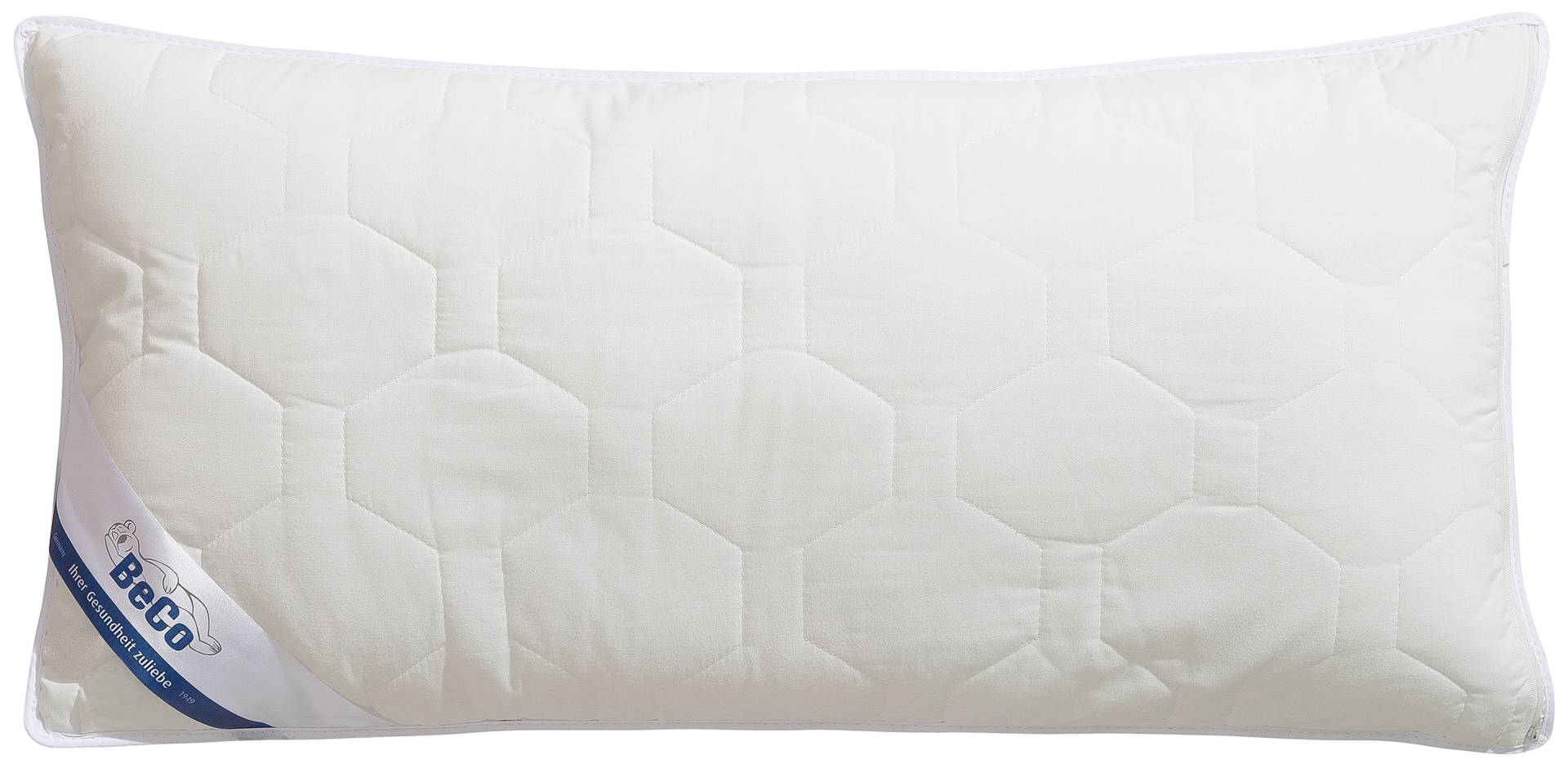 Beco Microfaserkissen »Medibett, Kopfkissen«, Füllung: Polyester, Bezug: Polyester oder Baumwolle, (1 St.), Kissen 40x80 cm, 80x80cm, Allergiker geeignet (Hausstauballergiker) von Beco