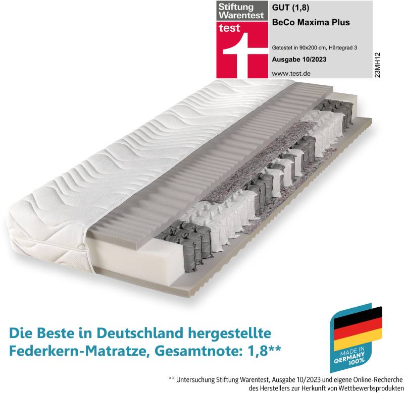 Beco Taschenfederkernmatratze »Maxima Plus«, 22 cm hoch, (1 St.), Matratze in 90x200 und vielen weiteren Grössen erhältlich! von Beco