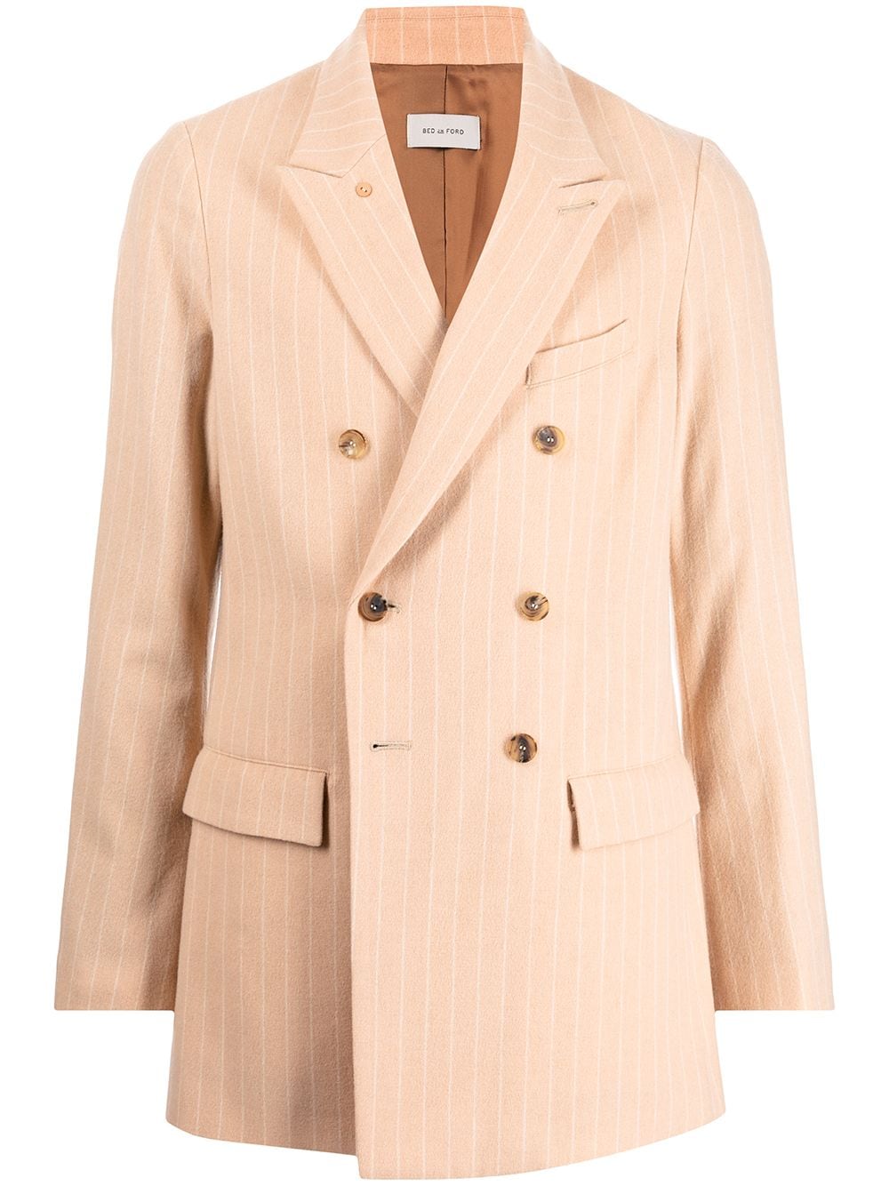 Bed J.W. Ford striped blazer jacket - White von Bed J.W. Ford