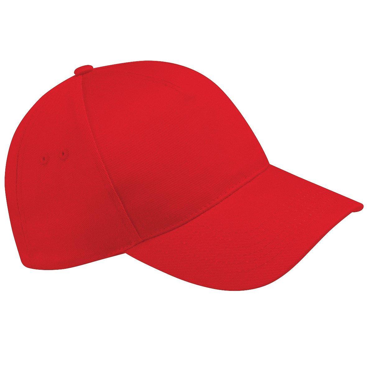 5 Panel Baseballkappe Ultimate (2 Stückpackung) Damen Rot Bunt ONE SIZE von Beechfield