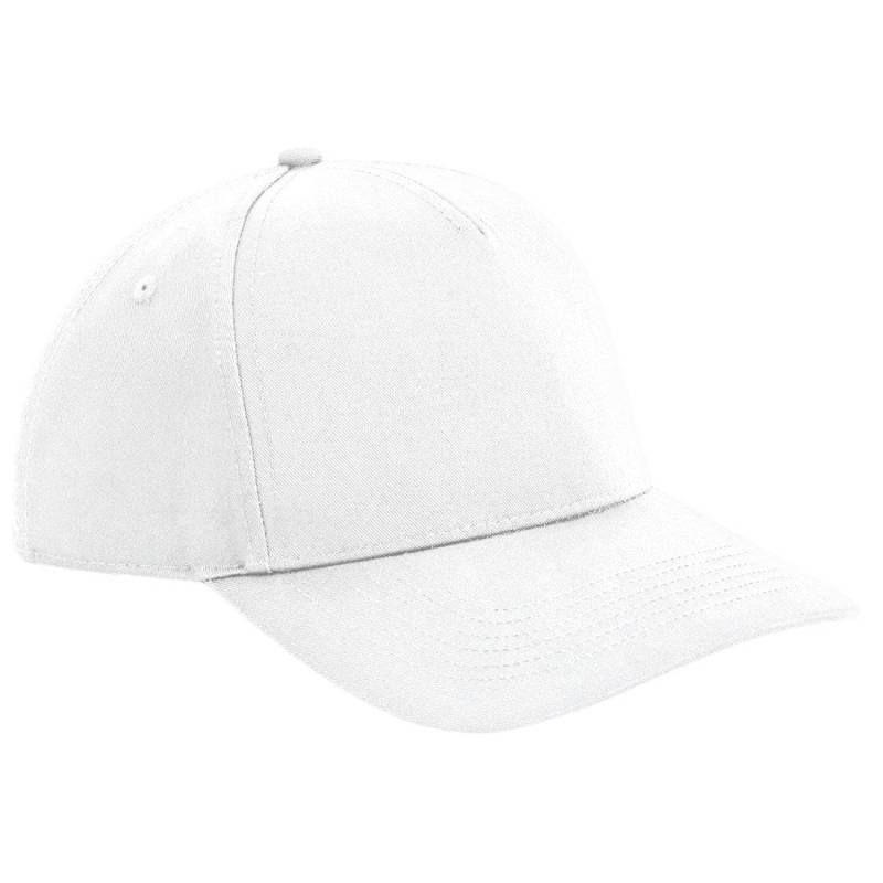 5 Segmente Snapback Mütze Urbanwear Herren Weiss ONE SIZE von Beechfield