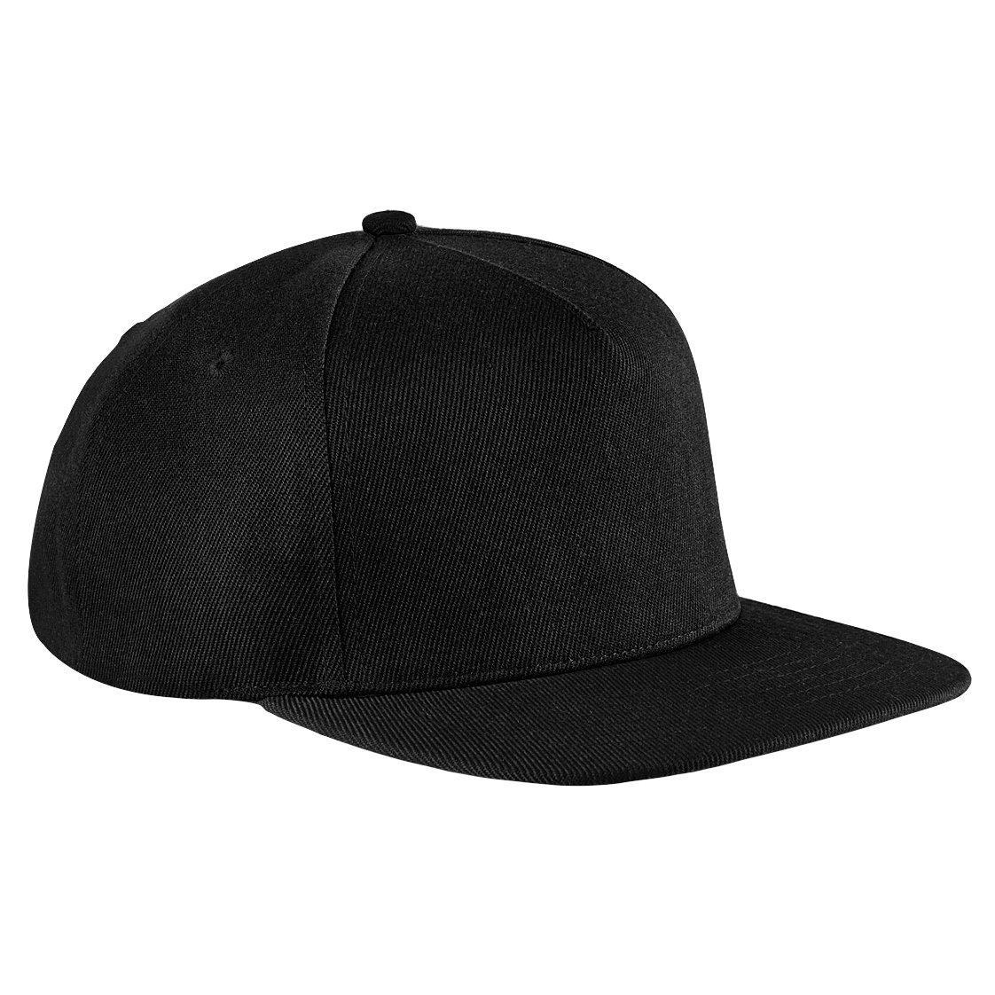 Baseballkappe Mit Flachem Schirm (2 Stückpackung) Damen Schwarz ONE SIZE von Beechfield