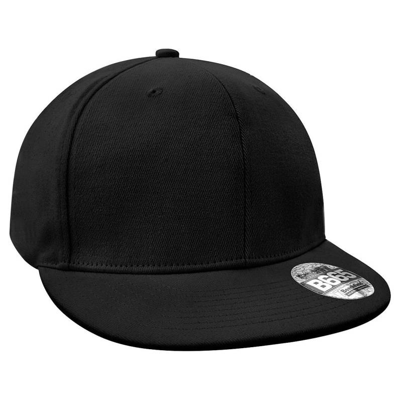 Baseballkappe Rapper Damen Schwarz ONE SIZE von Beechfield