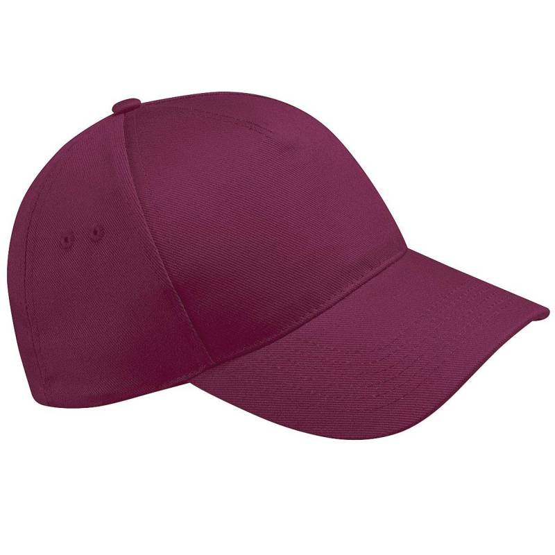 5 Panel Baseballkappe Ultimate (2 Stückpackung) Damen Weinrot ONE SIZE von Beechfield