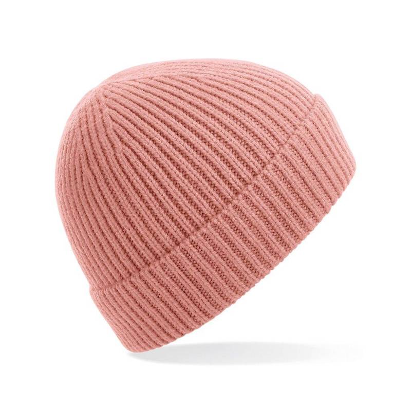 Engineer Strick Ripp Beanie Herren Pink ONE SIZE von Beechfield