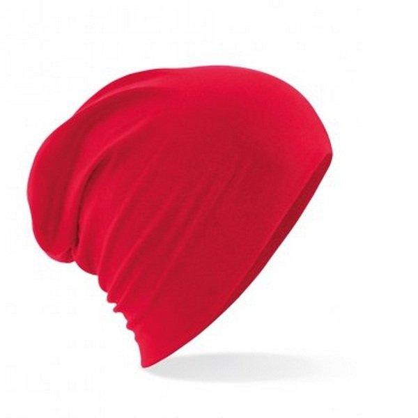 Hemsedal Slouch Beanie Herren Rot Bunt ONE SIZE von Beechfield