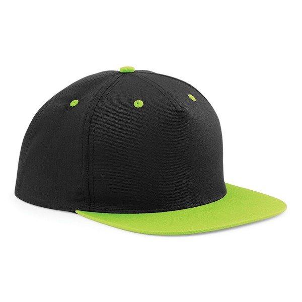 Beechfield - Kontrast Snapback Kappe (2 StückPackung), für Damen, Schwarz, One Size von Beechfield