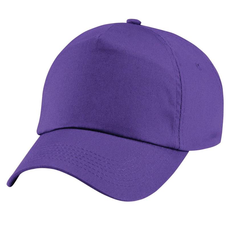 Plain Junior Original 5-panel Baseball Cap Mädchen Lila ONE SIZE von Beechfield